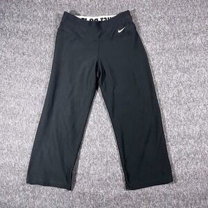 Nike Dri-FIT Cropped Athletic Pants Women's Small Just Do‎ It Activewear